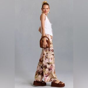 By Antropologie Palazzo Utility Pants • Tan • 6